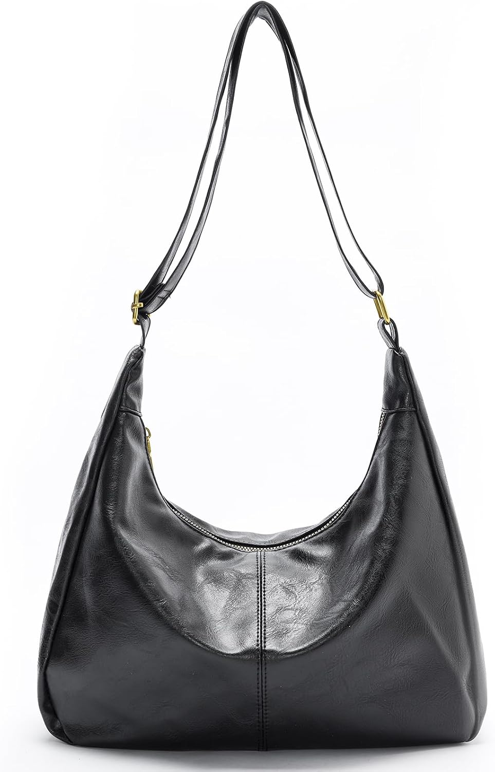 Foldable Slouchy Hobo in Black