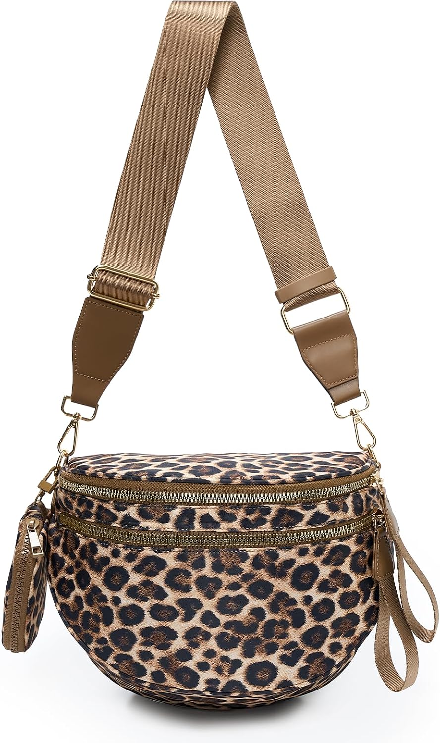 Woven Belt Bag in Cheetah Print